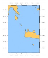 Côte Sud de Grèce - De Àkra Taìnaro à Nìsos Mìlos et partie Ouest de Nìsos Krìti