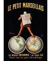 Carnet Affiche Journal Le Petit Marseillais 