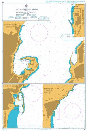 Ports in Stretto di Messina with Catania and Approaches