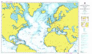 A Planning Chart for the North Atlantic Ocean and The Med